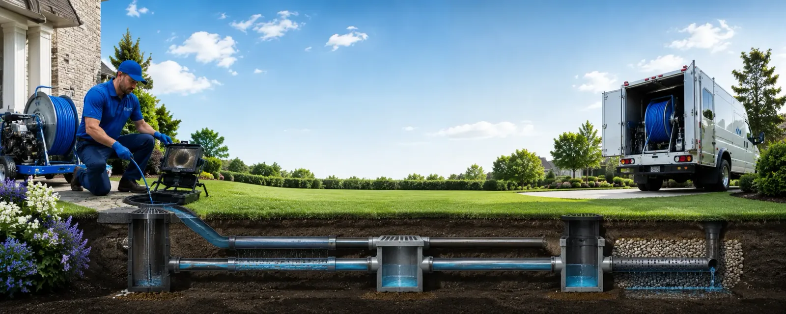 Outdoor drain cleaning information for Rockwell City, IA